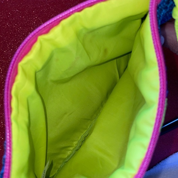 3/$10 Ipsy Glam Bag New January 2018 Game Face Navy Mesh Nautical Neon Makeup - Picture 5 of 10